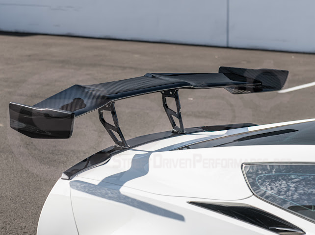 2014-2019 CHEVROLET CORVETTE C7 | ZR1 ZTK CONVERSION PACKAGE REAR SPOILER HIGH WING WITH WING RISER